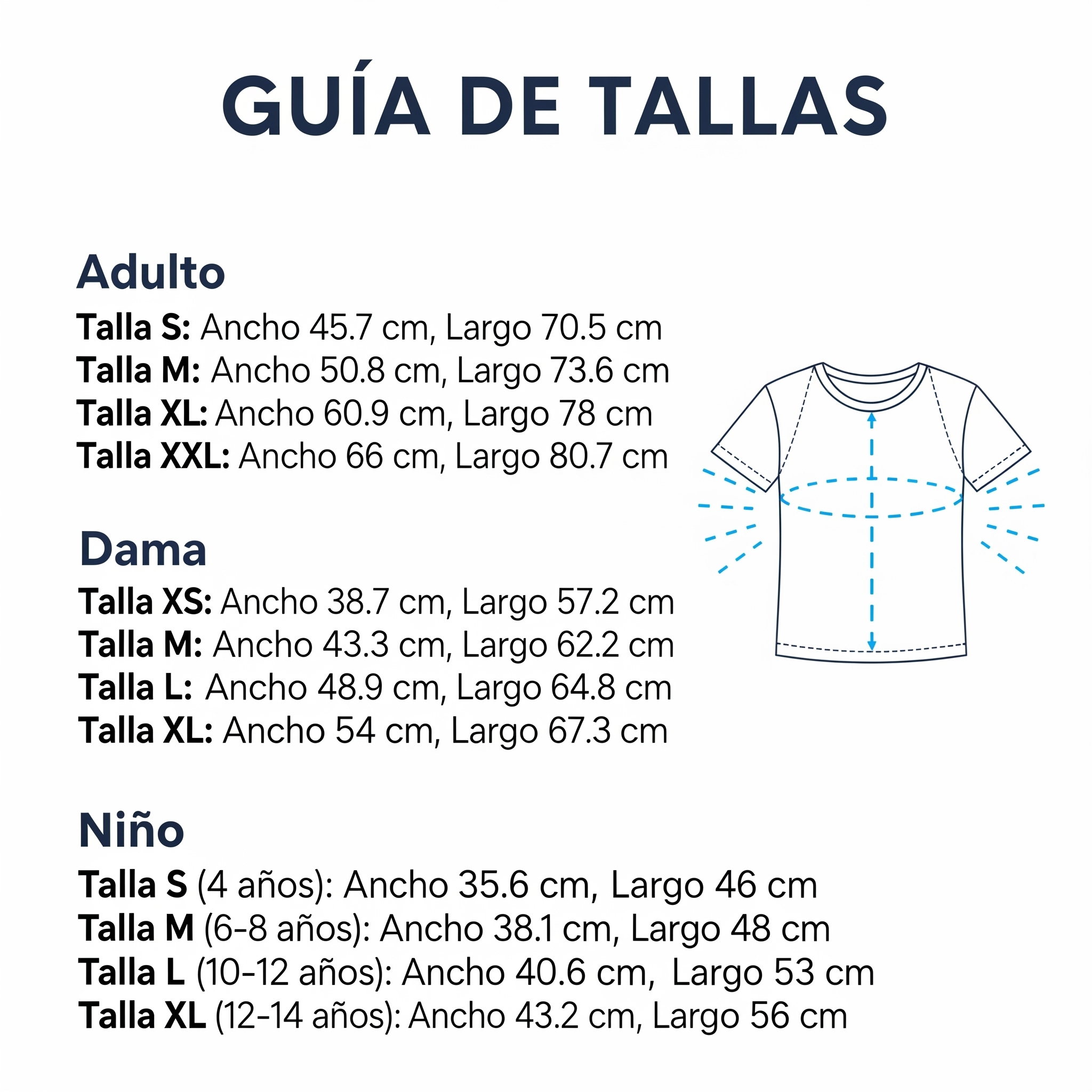 Guía de Tallas