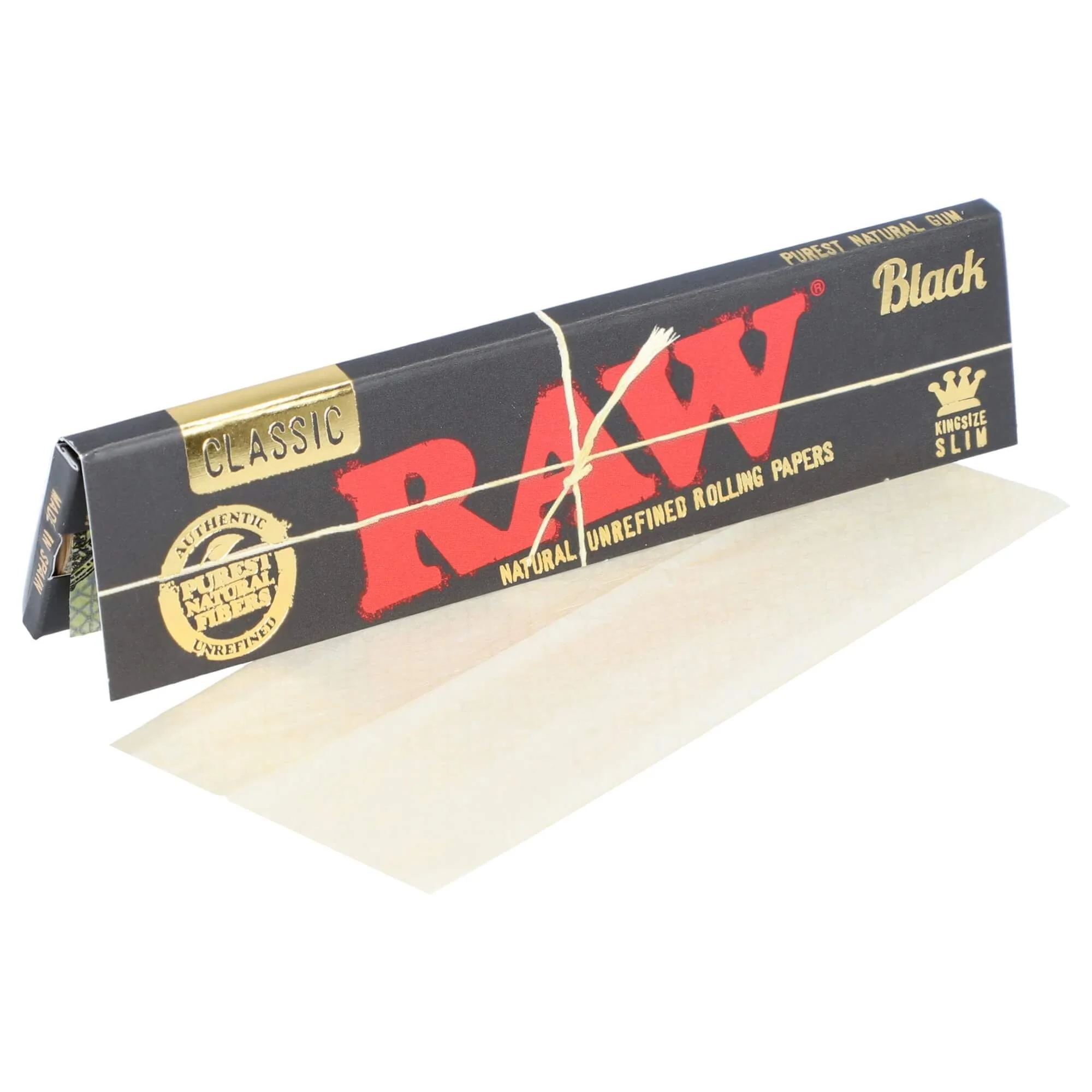 Papelillos Black King Size Slim-Raw