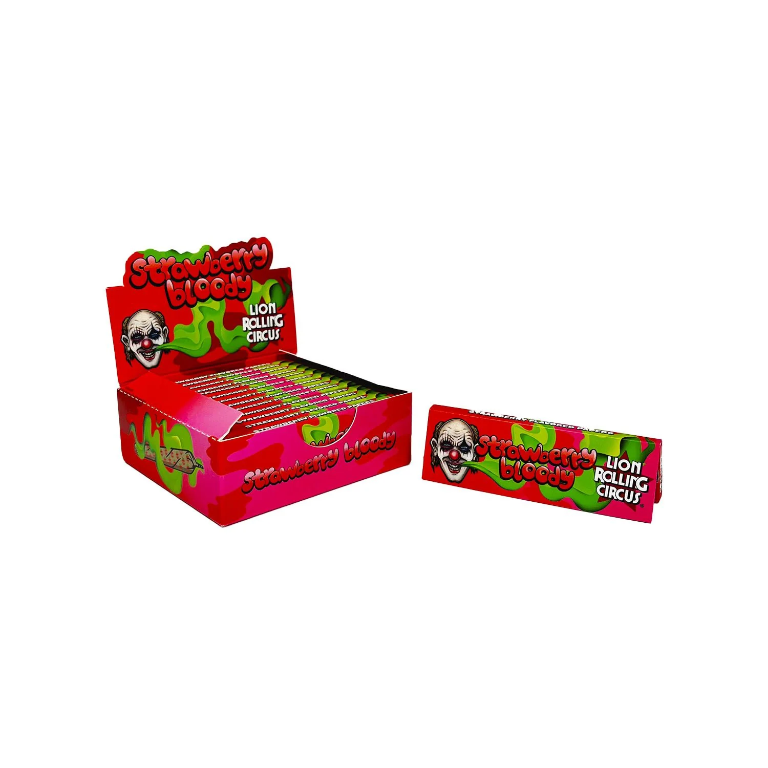 Paper Flavour 1 1/4 Bloody Strawberry- Lion Rolling Circus