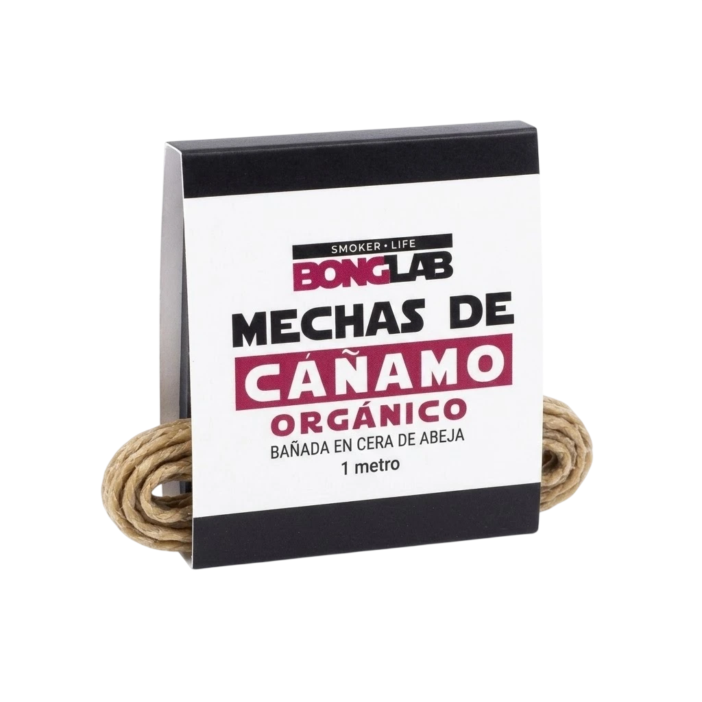 Mecha de Cañamo Orgánico y cera de avejas 1 Mt-Bonglab