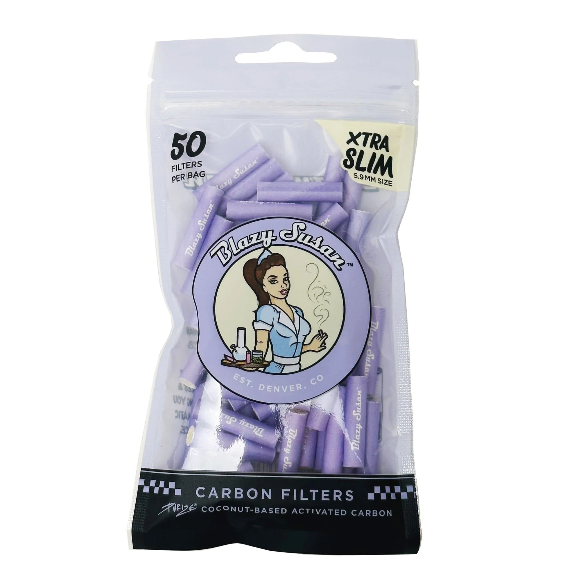 Purize Filtros De Carbon Activado  Xtra Slim 50U -Blazy Susan