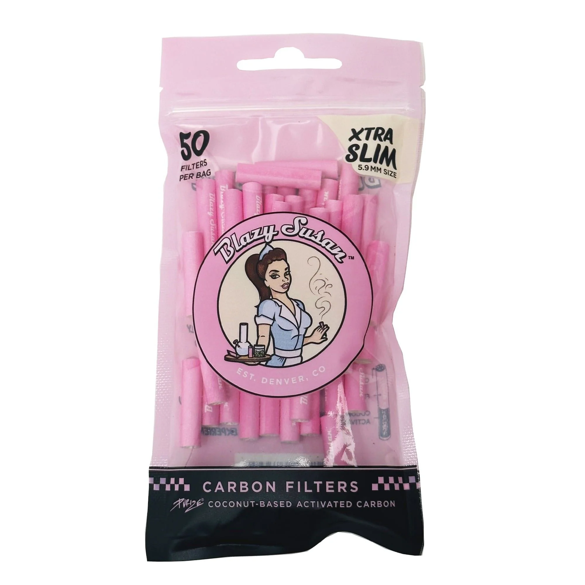 Purize Filtros De Carbon Activado  Xtra Slim 50U -Blazy Susan