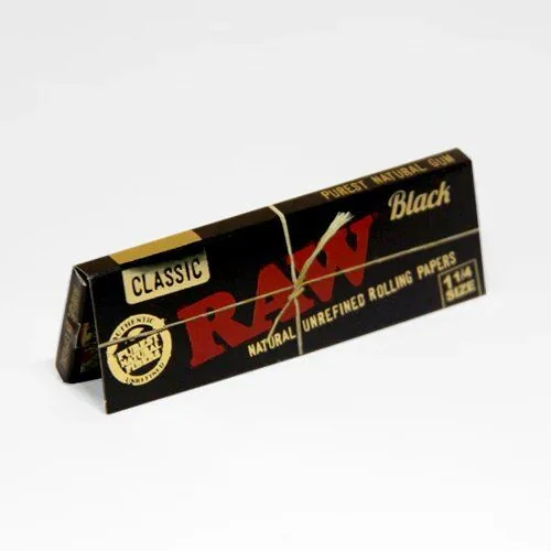Papelillos Black 1 1/4 1 Ud-Raw