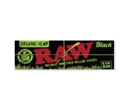 Papelillos Black Organic Hemp 1 1/4  1 Ud-Raw