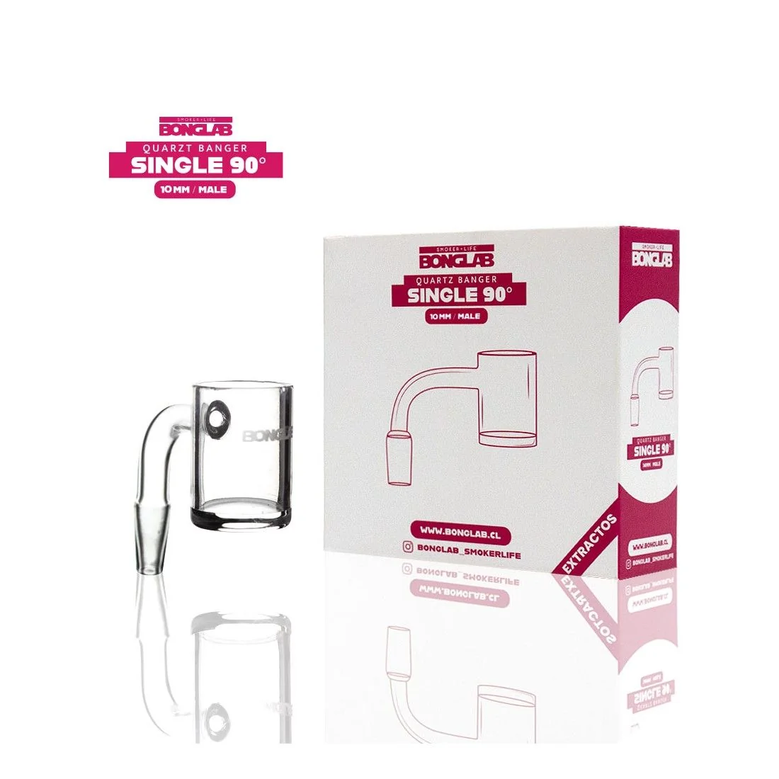 Banger Cuarzo Simple 90 Grados -Bonglab