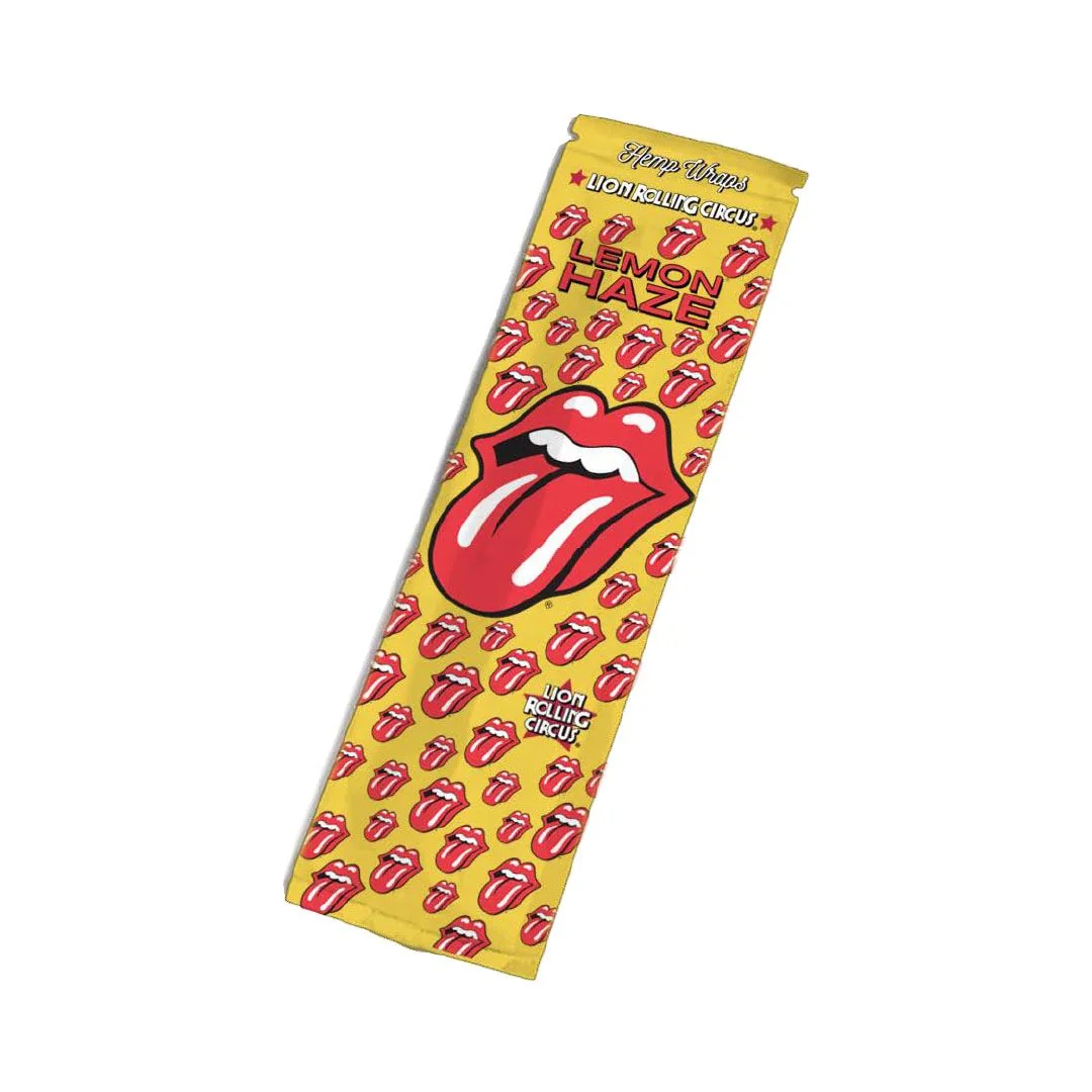 Blunt Hemp Wrap Terpenes Rolling Stones Lemon Haze- Lion Rolling Circus