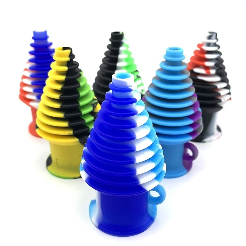 Boquilla Higienica Silicona Para Bong Morado/Negro-Bonglab