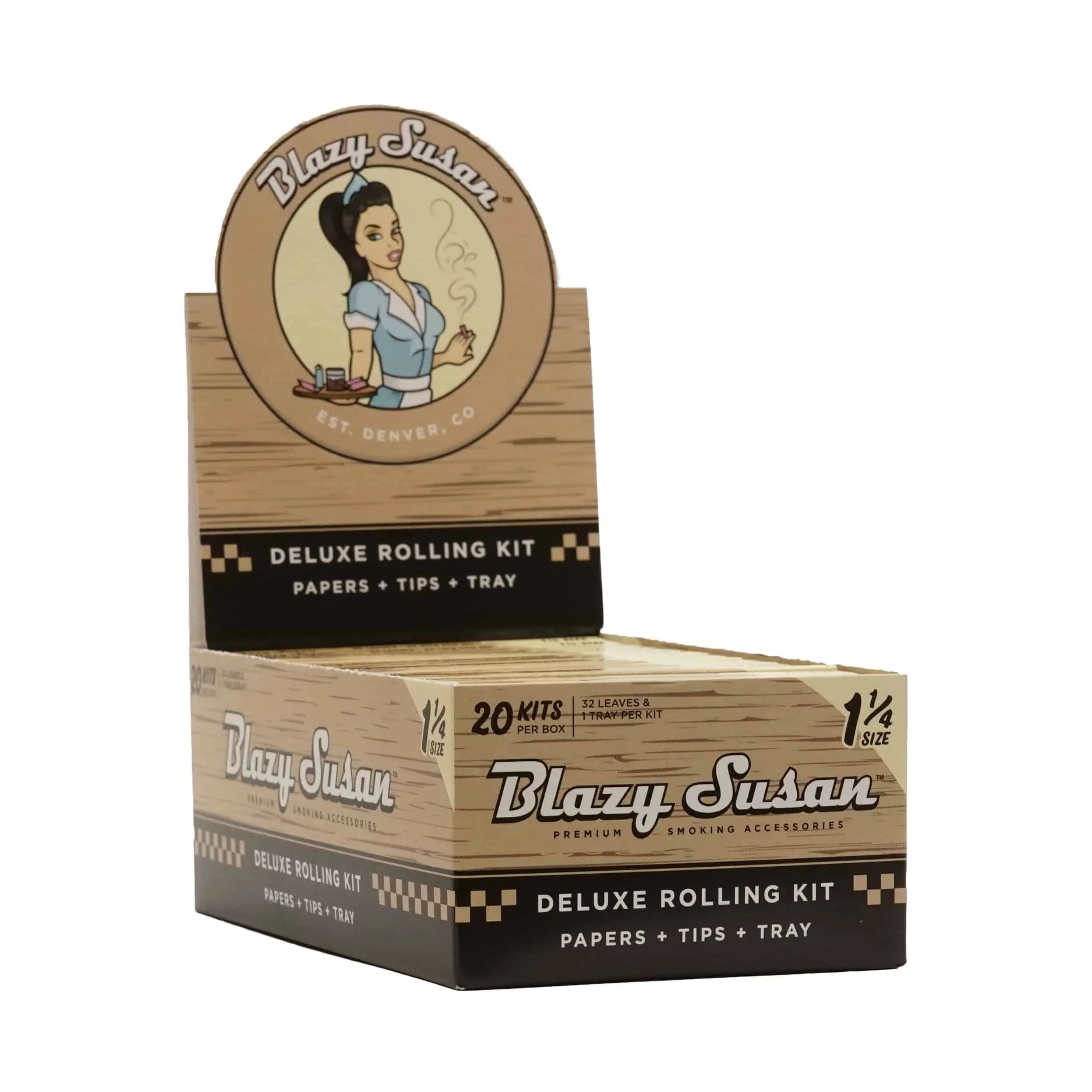 Papelillo Unbleached 1 1/4 Deluxe Kit 20U-Blazy Susan