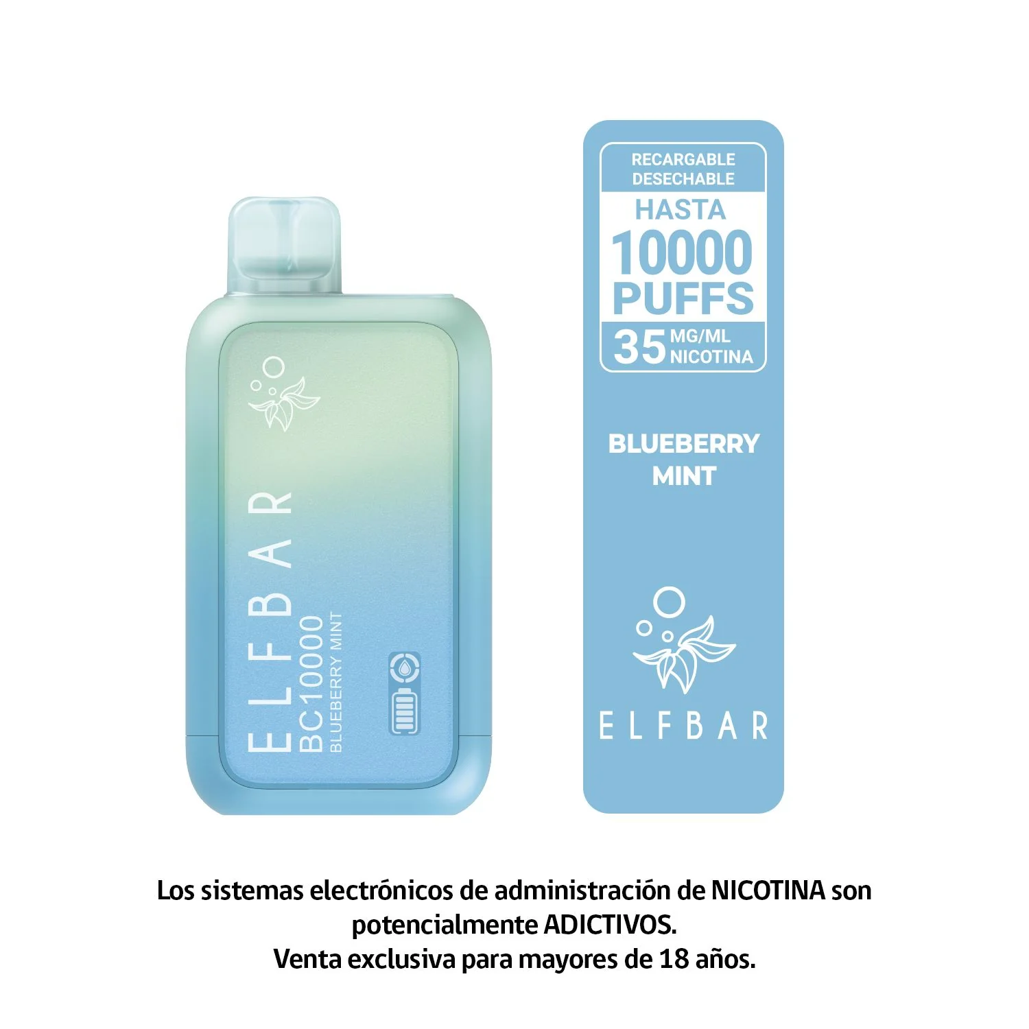 Elfbar Bc10000 - Vape Recargable 10000 Puffs