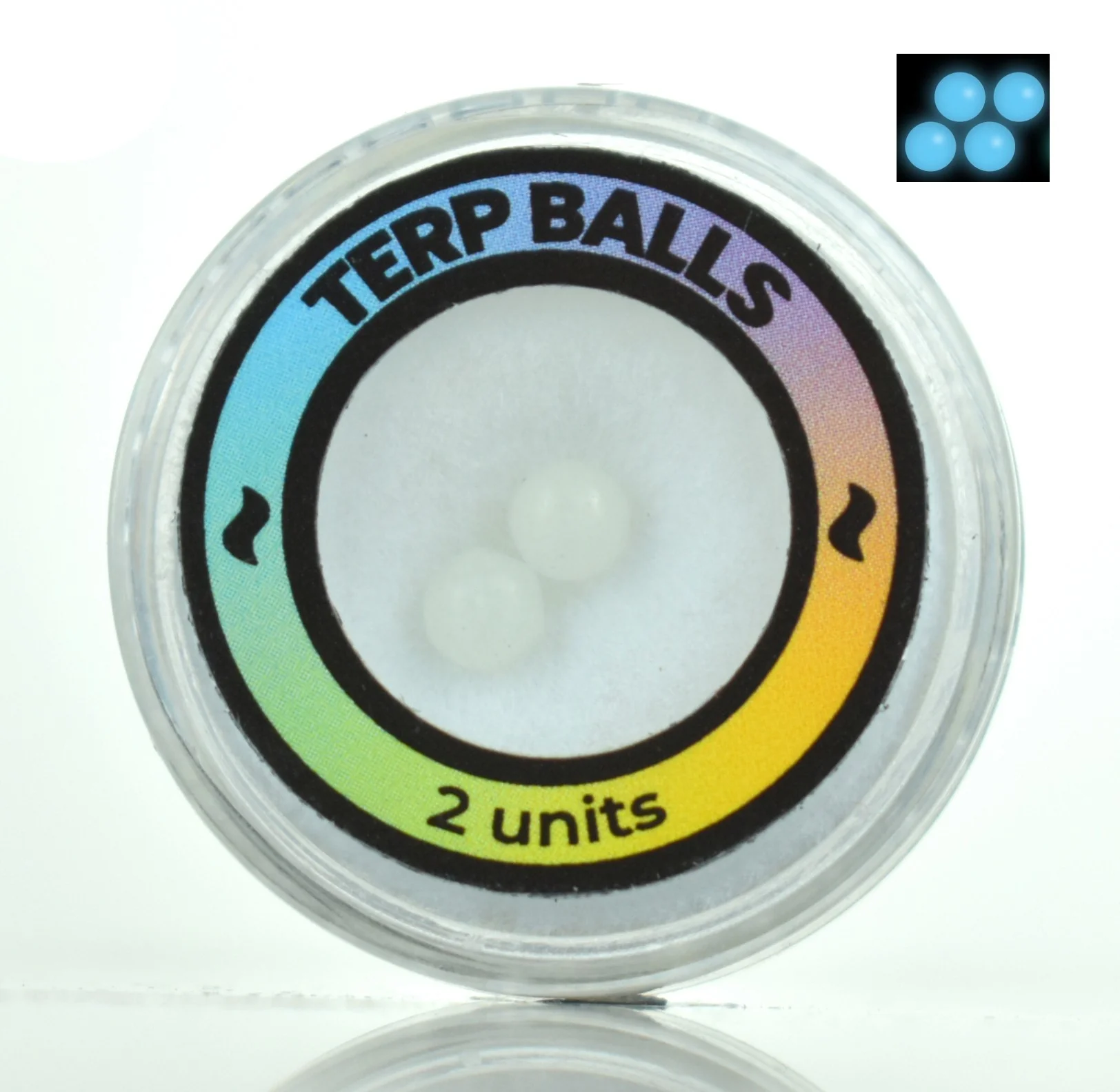 Luminous Terp Balls 4Mm Blue (Glow In The Dark)