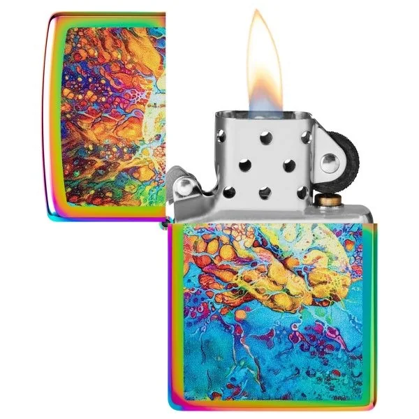 Psychedelic Brain Design-Zippo