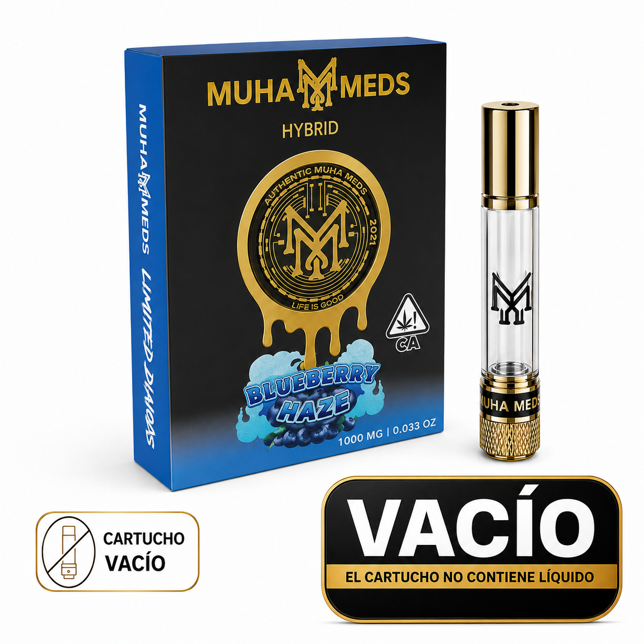 Cartridge Muha Meds 0,8Ml  (NO INCLUYE LIQUIDO)