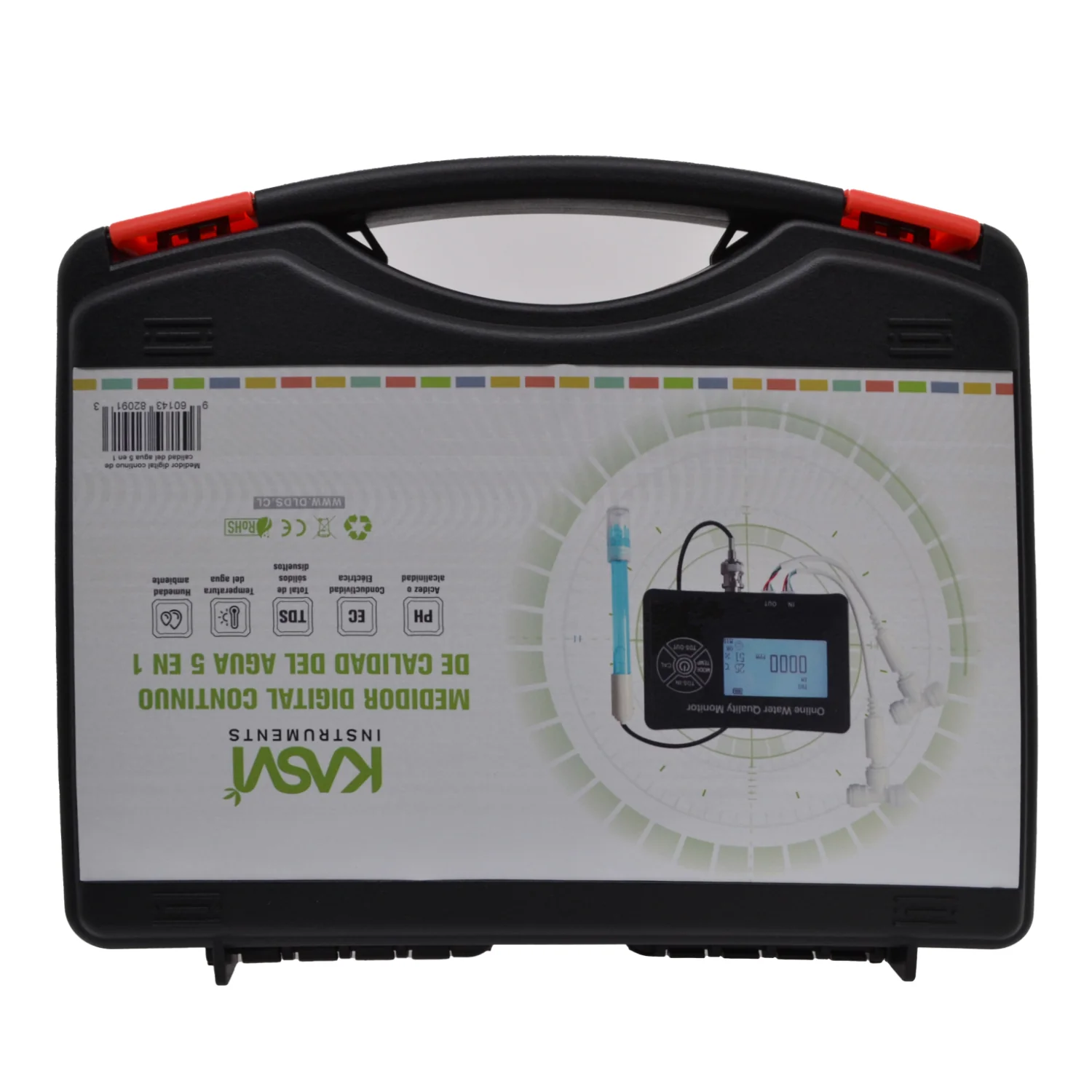 Medidor Digital Continuo De Calidad Del Agua 5 En 1 - Kasvi