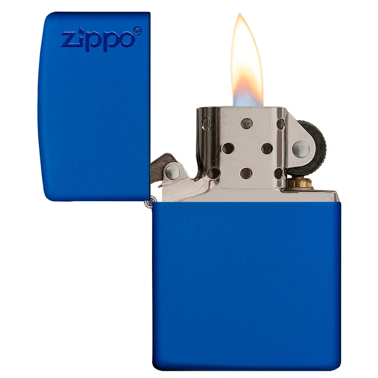 Encendedor Royal Blue Matte Logo - Zippo