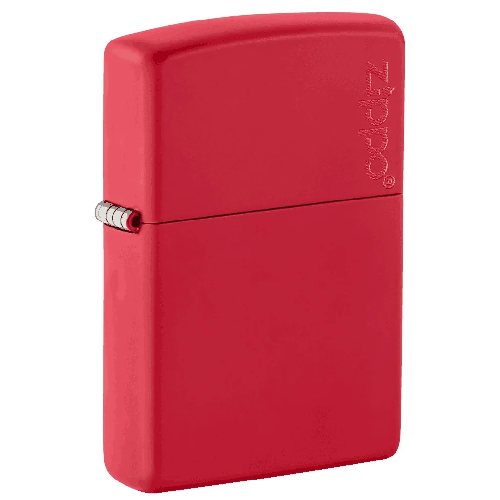 Encendedor Classic Red Matte Logo - Zippo