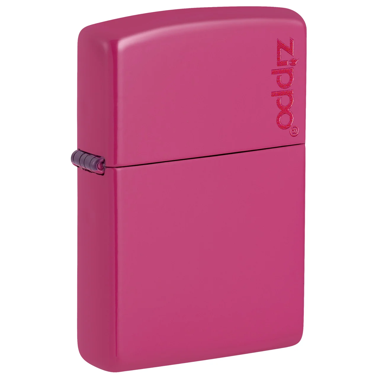 Encendedor Rosado Logo Rojo-Zippo