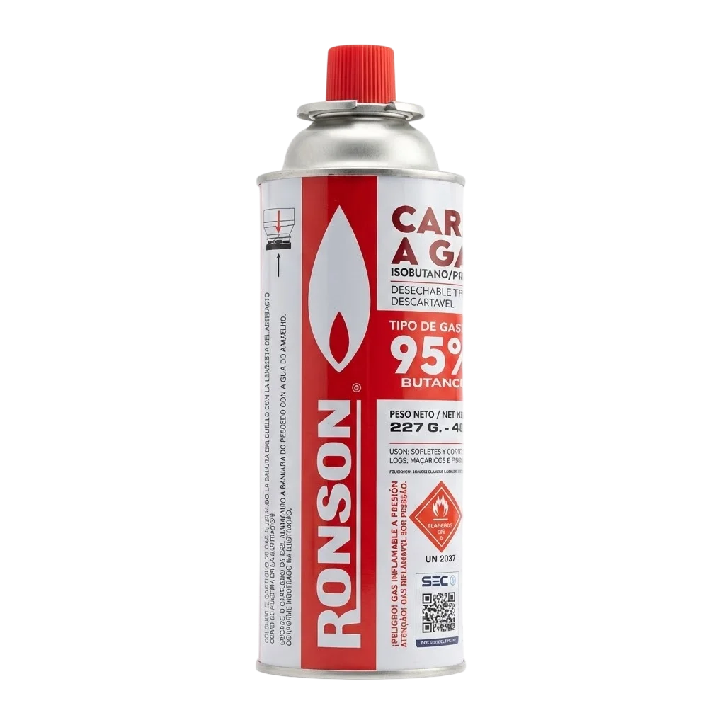 GAS BUTANO/PROPANO ALTA PUREZA 400ML - RONSON