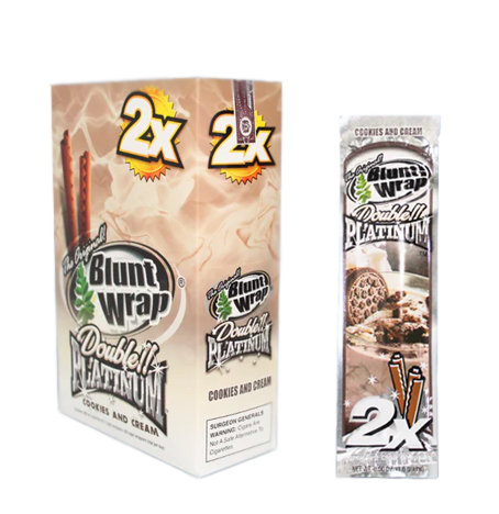 PLATINIUM X 2 SABOR COOKIES AND CREAM 25U-BLUNT WRAP