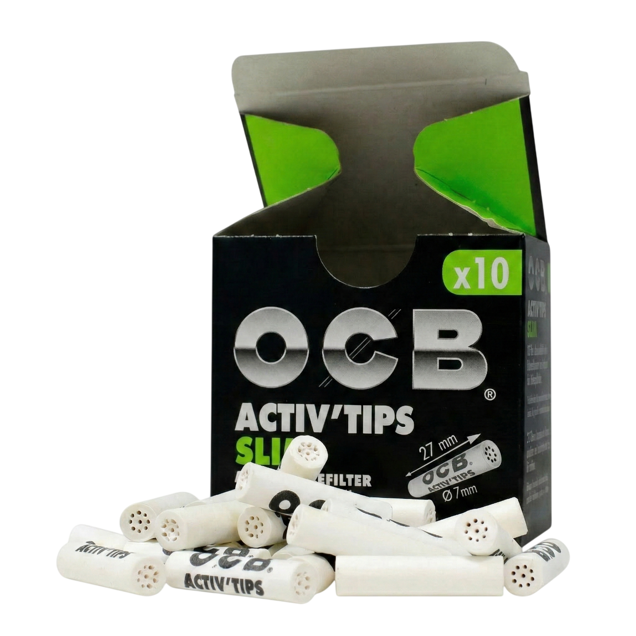 Tips Filtro Carbon Activado Premium 10U-Ocb