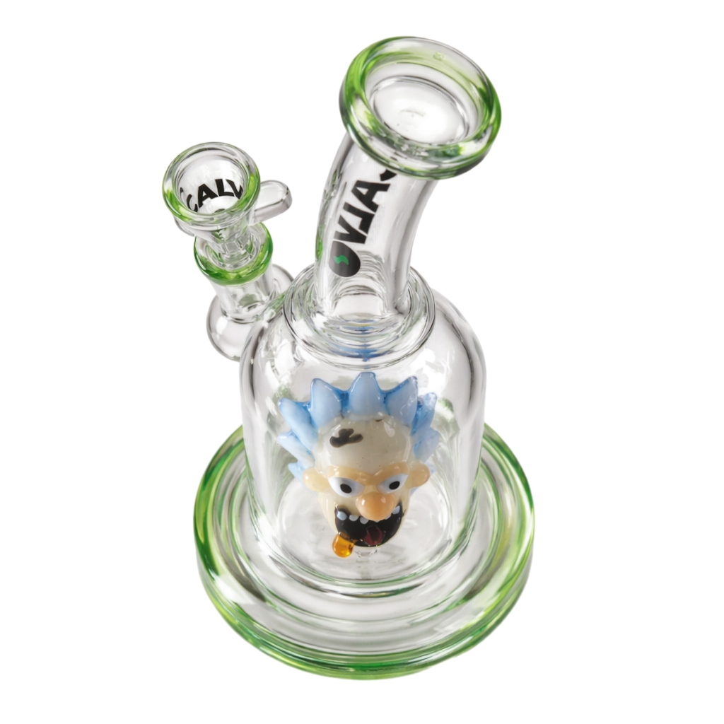 Bong Pyrex Rick & Morty Rig Rick Sanchez Perc 24cm- Calvo Glass