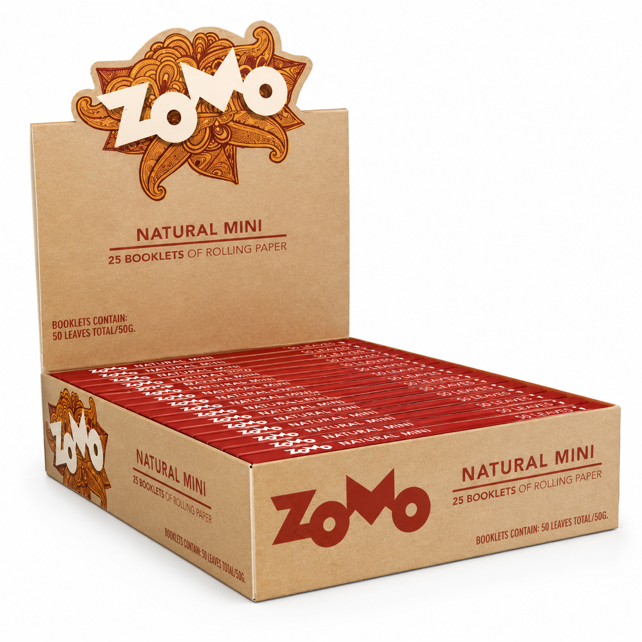 PAPELILLO NATURAL MINI 25 UNIDADES -ZOMO 