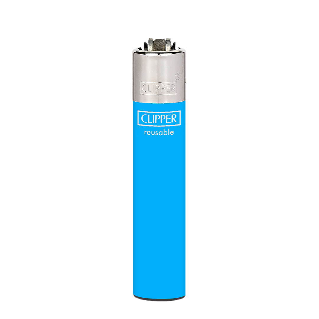 Encendedor Clipper Recargable Slim Solid Fluo – Diseño Surtido (Unidad)