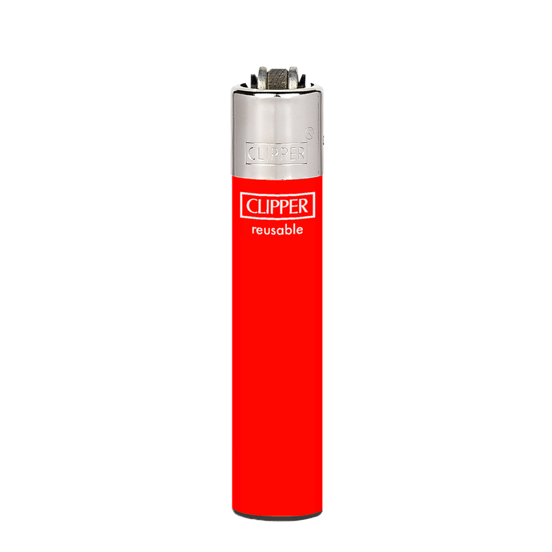 Encendedor Clipper Recargable Slim Solid Fluo – Diseño Surtido (Unidad)