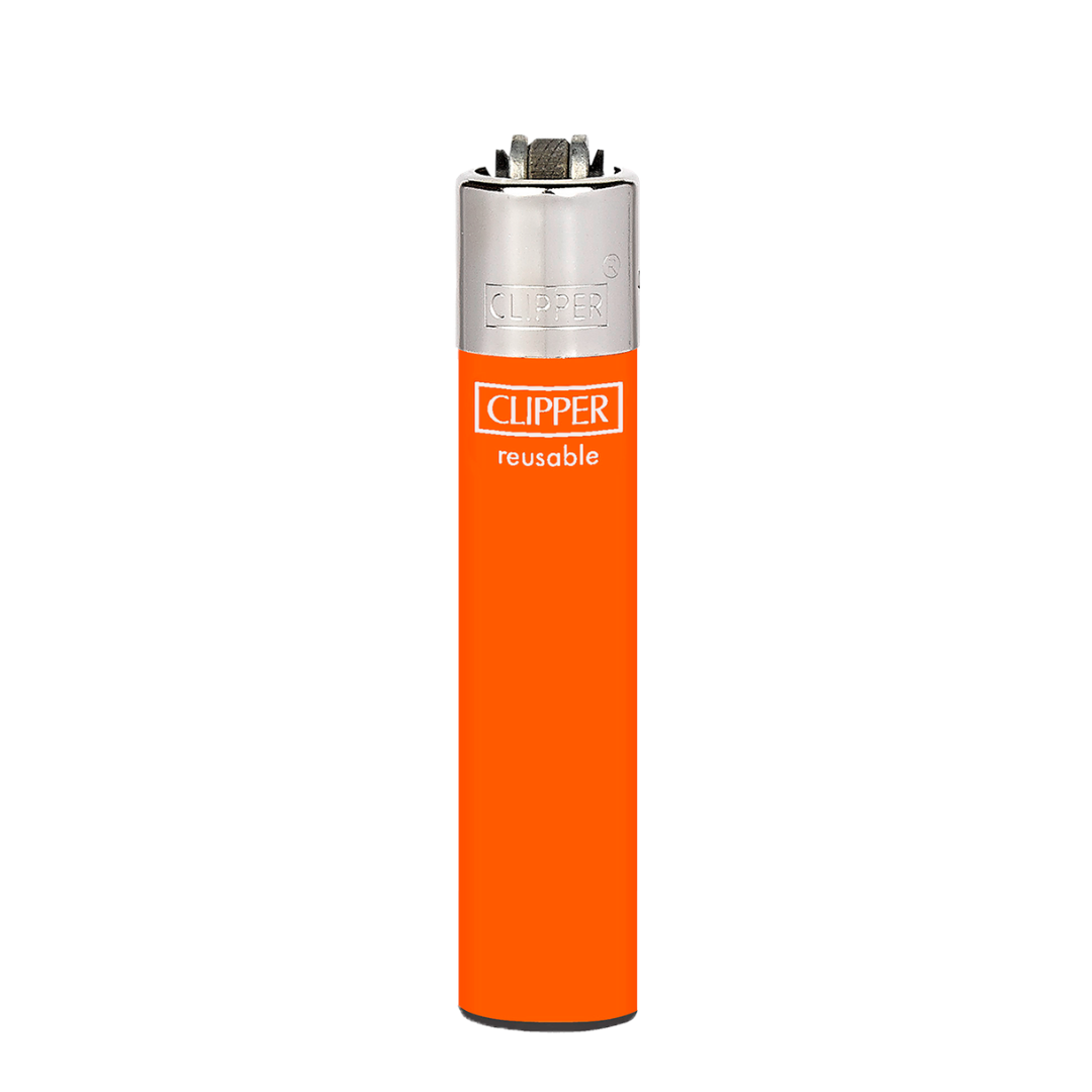 Encendedor Clipper Recargable Slim Solid Fluo – Diseño Surtido (Unidad)