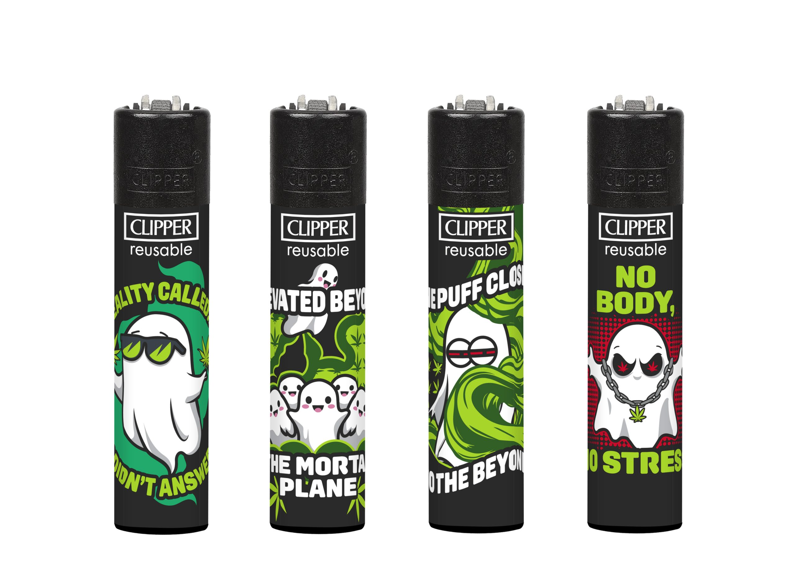 Encendedor Clipper Recargable Paranormal Puffs – Diseño Surtido (Unidad)