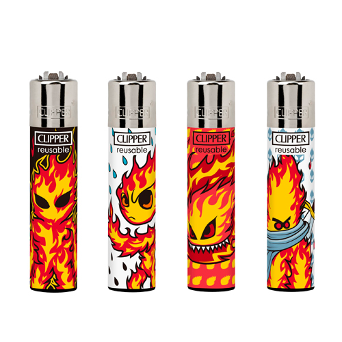 Encendedor Clipper Recargable Burningman – Diseño Surtido (Unidad)