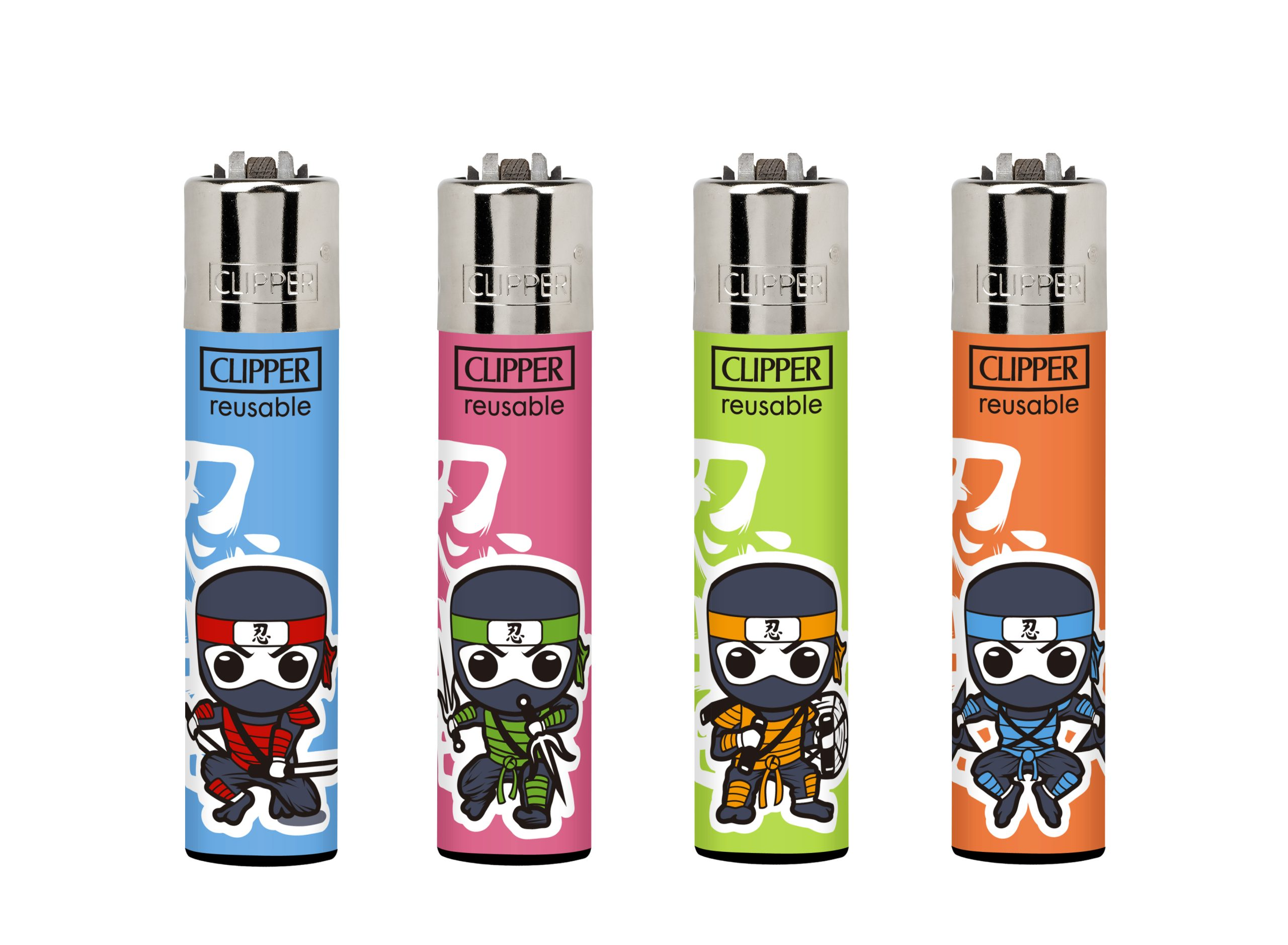 Encendedor Clipper Recargable Shinobis – Diseño Surtido (Unidad)