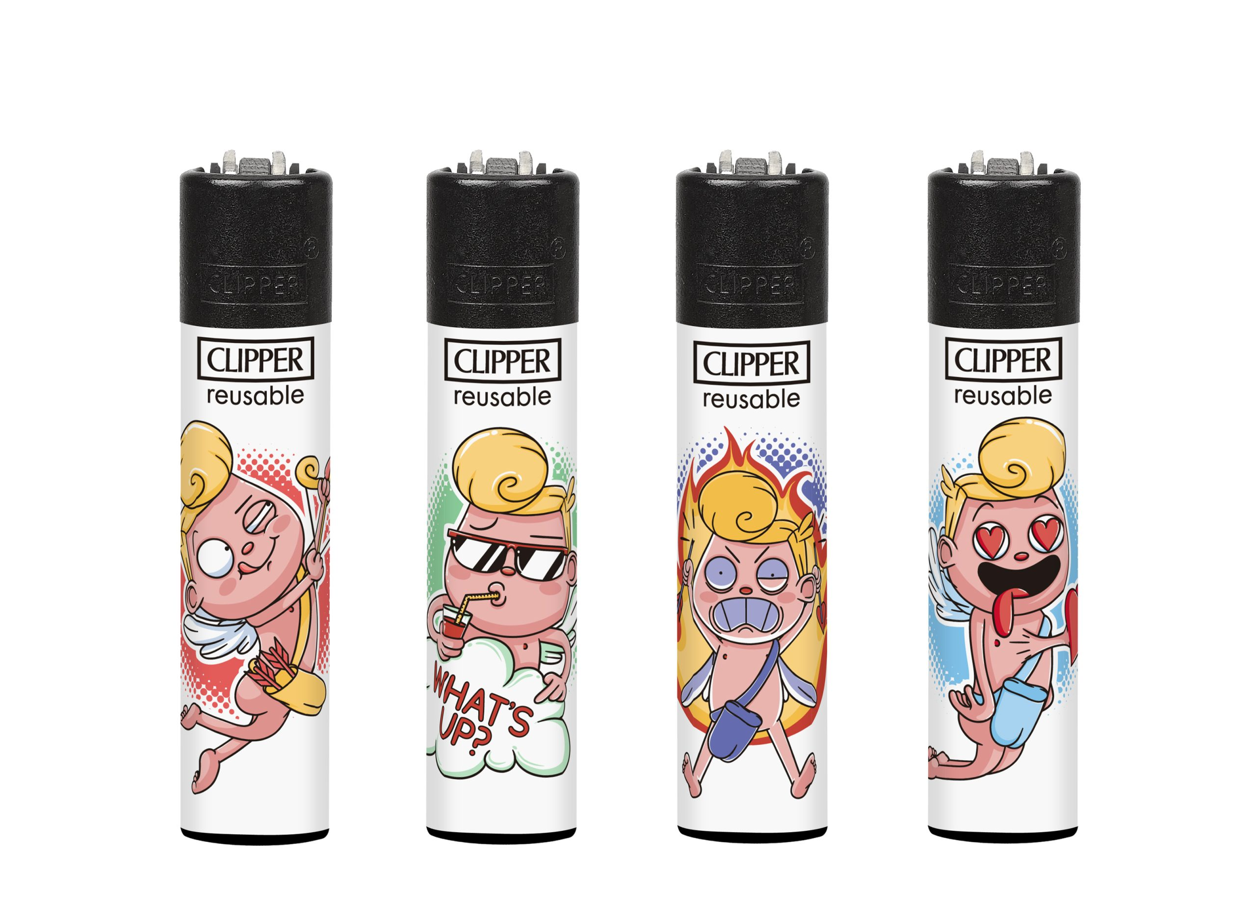 Encendedor Clipper Recargable Funny Cupid – Diseño Surtido (Unidad)