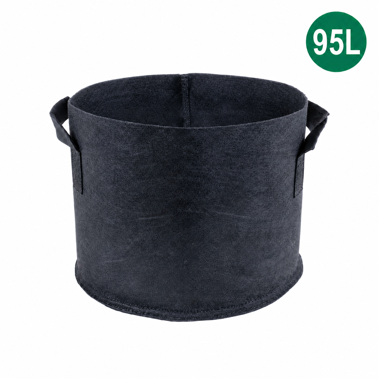 Maceta textil negra de Kasvi