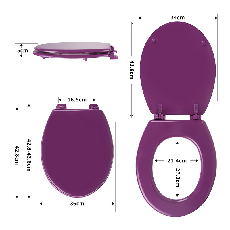Tapa de Baño Diseño Morado
