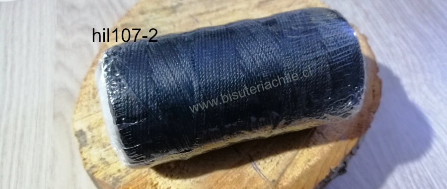 Hilo encerado negro, rollo de 150 mts.
