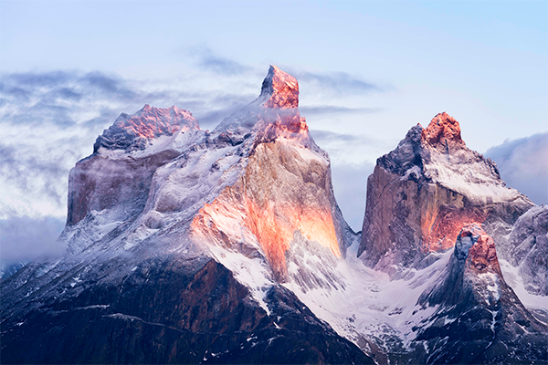 Detalle cuernos del Paine