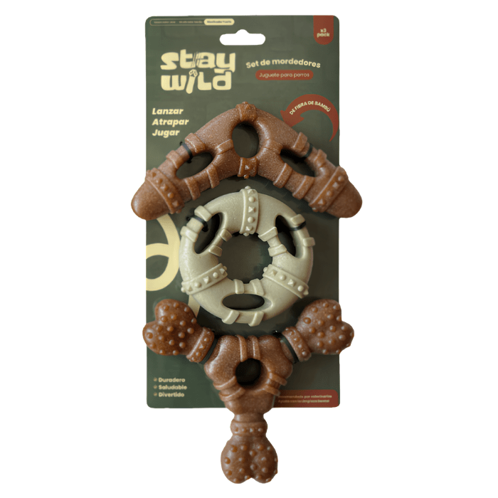 Juguete StayWild Pack 3 Formas