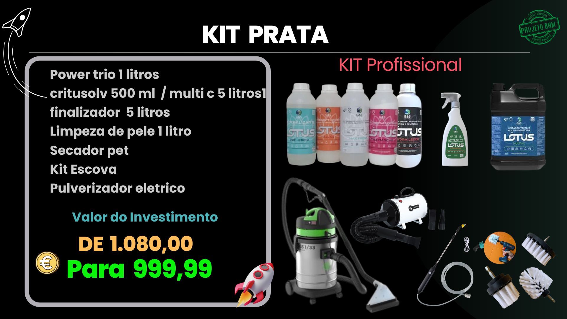 Kit Prata Profissional