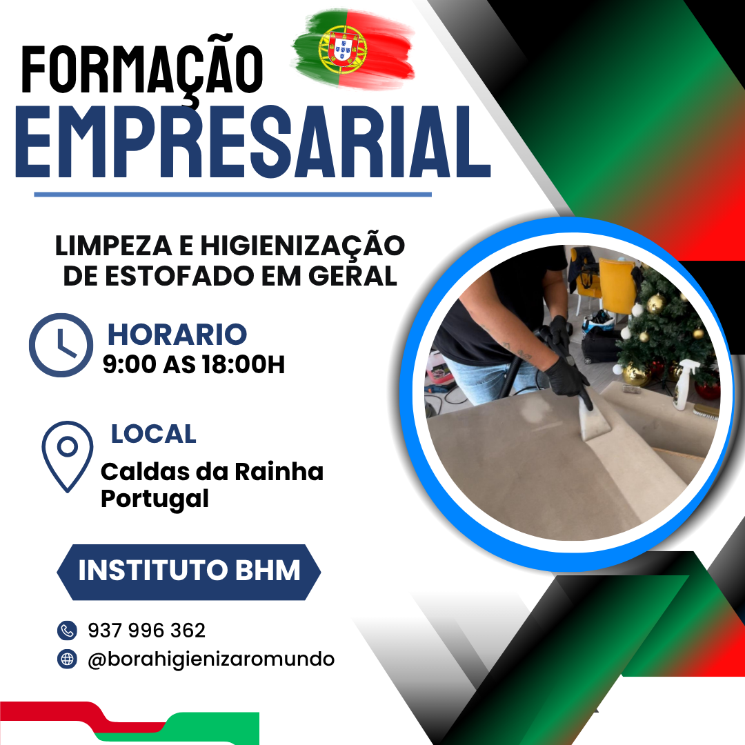 Formação Profissional de Limpeza e Higienização de estofados