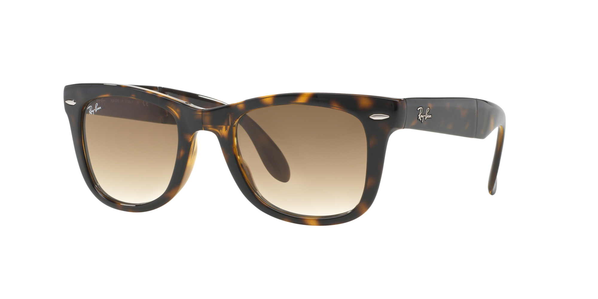 Ray Ban Wayfarer Folding Light Havana lente Crystal Brown...