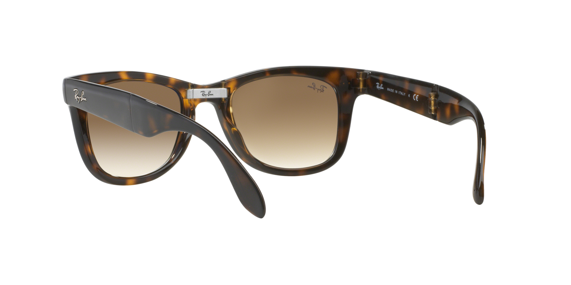 Ray Ban Wayfarer Folding Light Havana lente Crystal Brown...