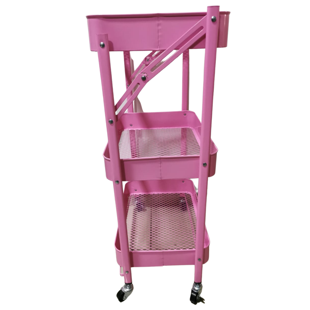 Estante plegable para uso general de almacenamiento 3 niv...