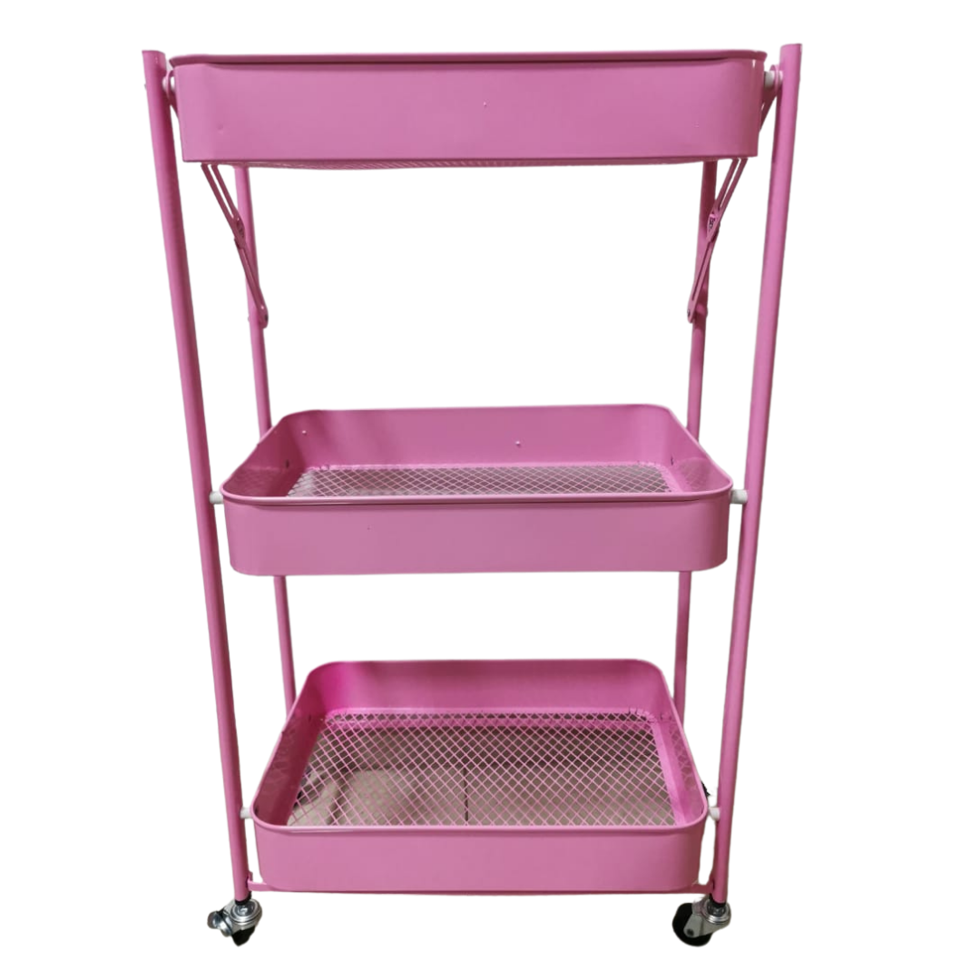 Estante plegable para uso general de almacenamiento 3 niv...