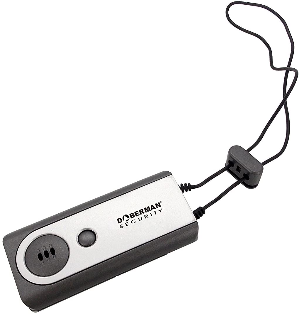 Doberman Security Portable Door Alarm with Flash Light
