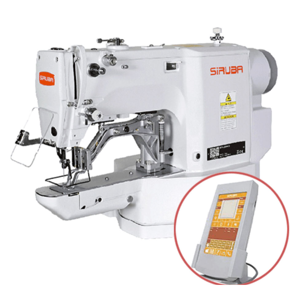 Máquina Electrónica Siruba Dúo Atracadora y Botonera BT 530-Q01