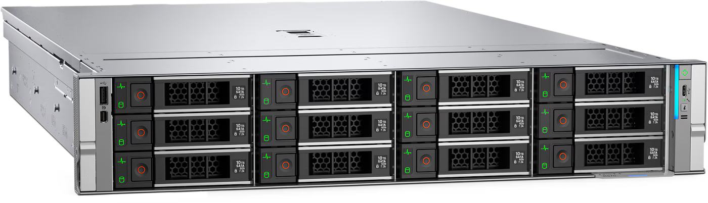 Servidor Dell PowerEdge R570, referencia de chasis rack con 12 bahías de 3.5 pulgadas