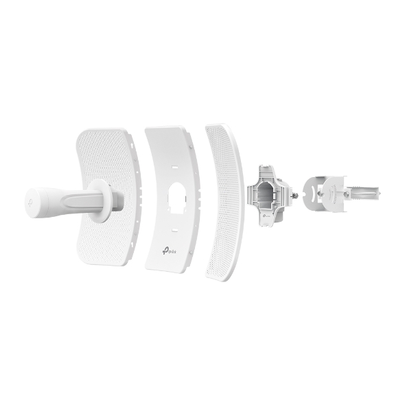 TP-Link CPE610, vista de componentes y montaje