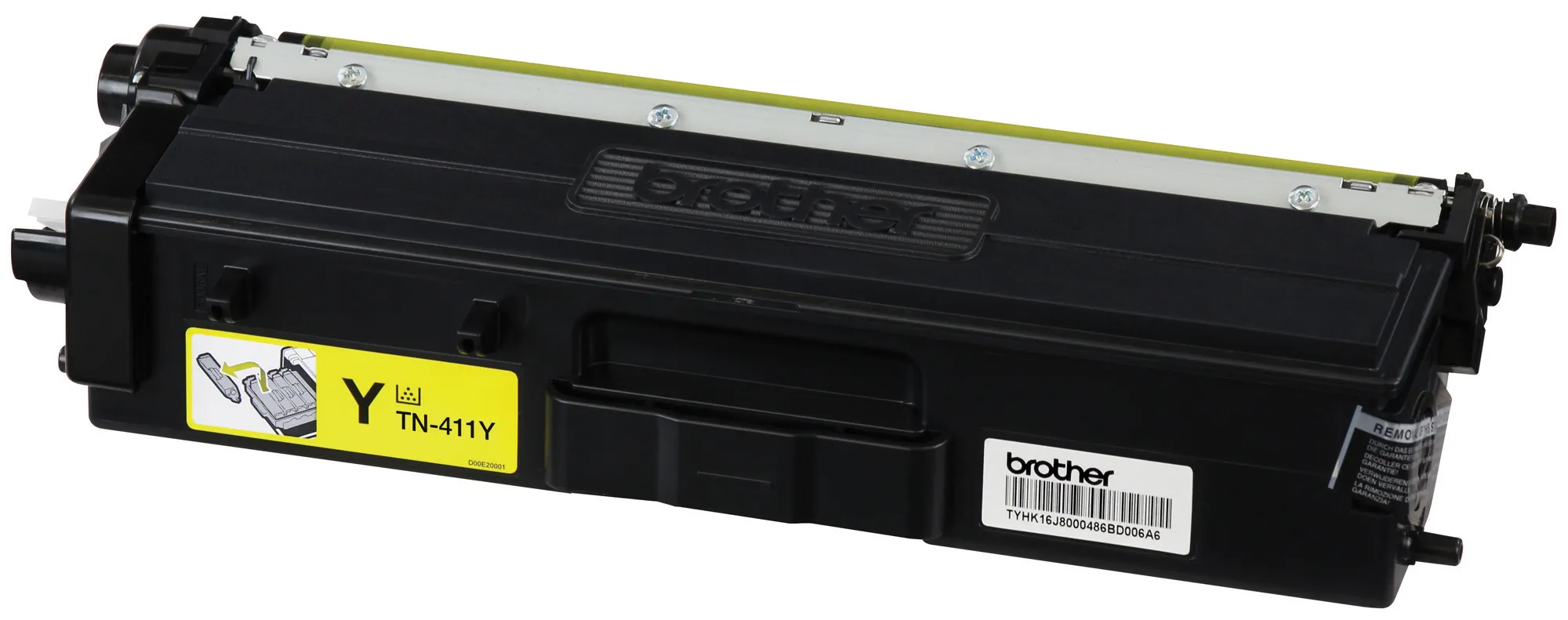 Cartucho Brother TN411Y amarillo para impresora láser