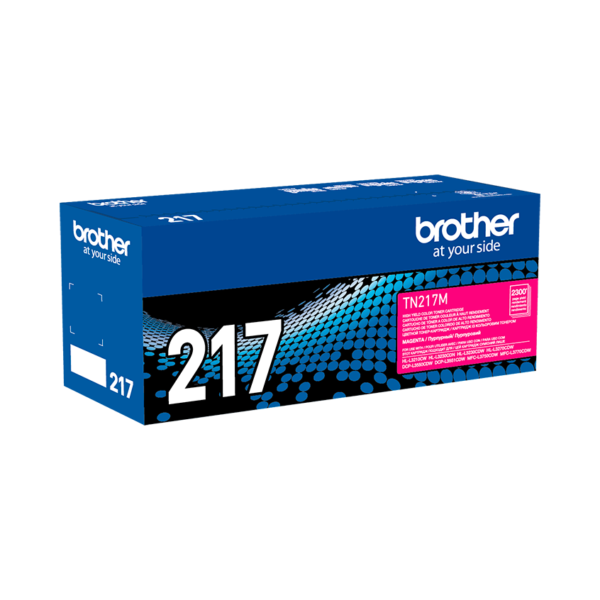 Cartucho Brother TN217M magenta para impresora láser