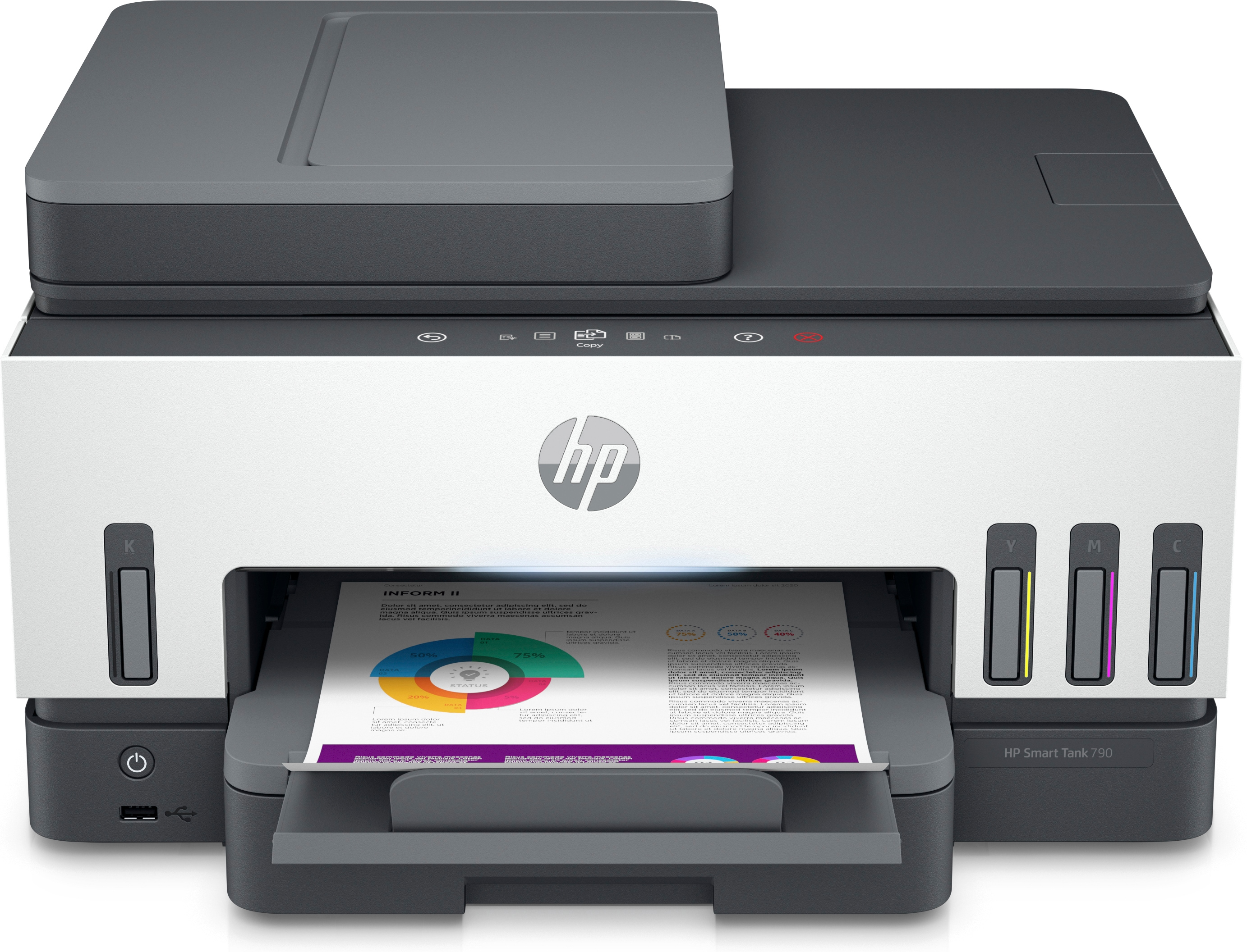 Vista adicional de la multifuncional HP Smart Tank 790